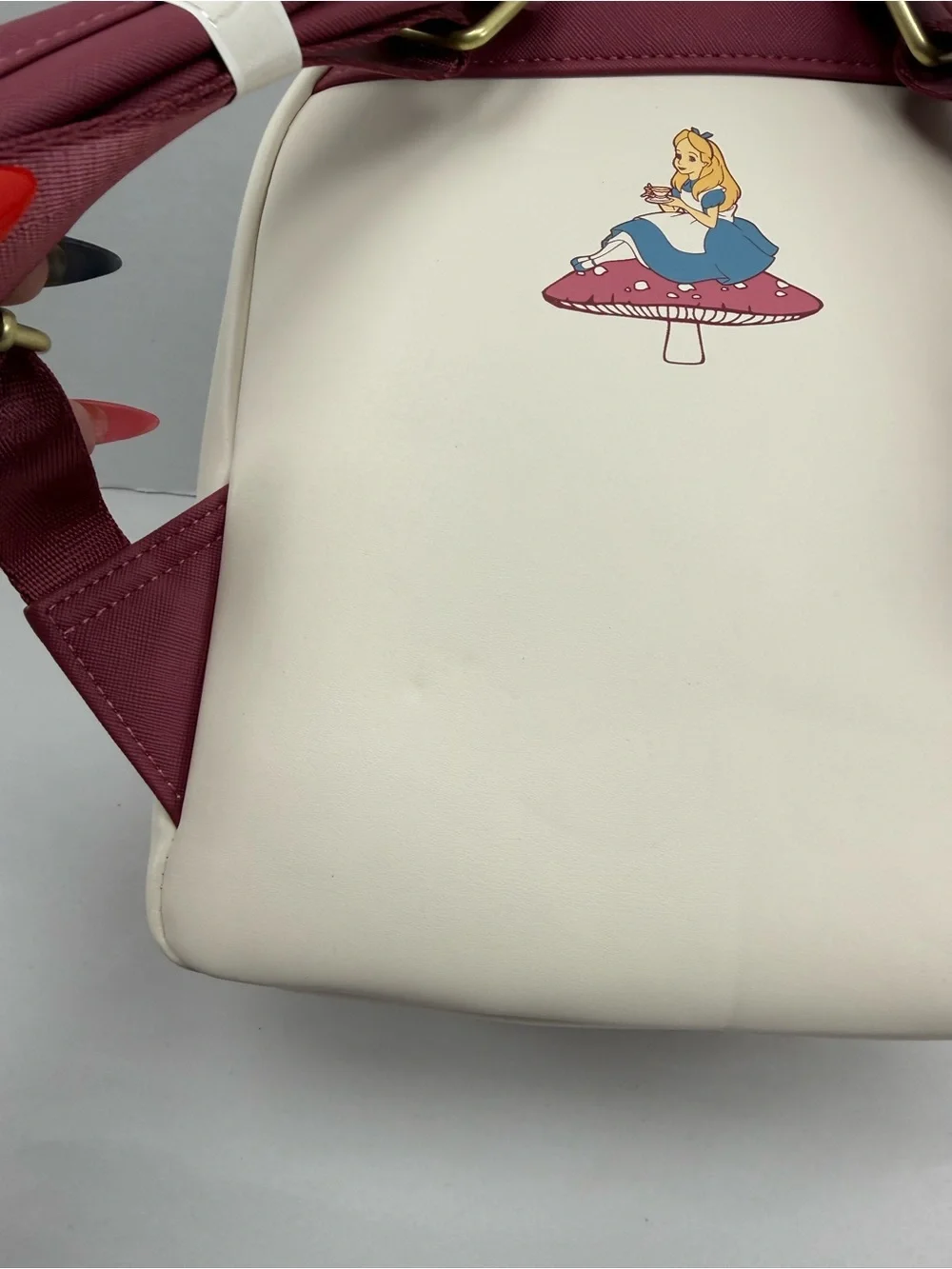 Loungefly Disney Alice in Wonderland Mushroom Tea Party Mini Backpack & Wallet